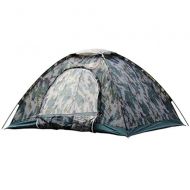 Lumeng Waterproof Double Layer Dome Tent Camping Backpacking Tent for Outdoor Green (Color : Green, Size : One Size)