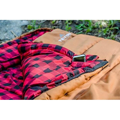  TETON Sports Deer Hunter Sleeping Bag; Warm and Comfortable Sleeping Bag Great for Camping Even in Cold Seasons