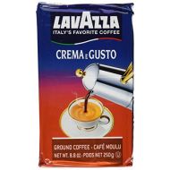 Lavazza Crema e Gusto Ground Coffee, Italian Espresso, 8.8-Ounce Brick