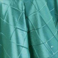 Bright Settings 70 x 120 Inch Oval Tablecloth, Pintuck, Turquoise