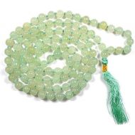 [아마존베스트]Reiki Crystal Products Natural Green Jade Mala 6mm for Reiki Healing and Vastu Correction Protection Concentration Spirituality and Increasing Creativity