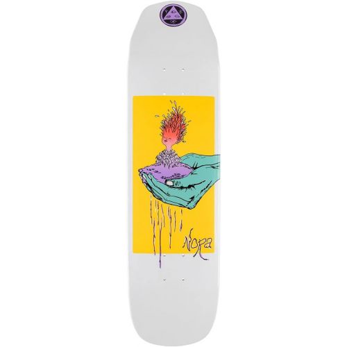  Welcome Skateboards Welcome Soil - Nora Vasconcellos Pro Model On a Wicked Princess Skateboard Deck - White Dip - 8.125