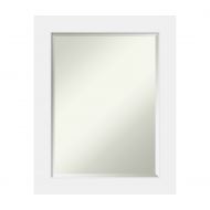 Amanti Art Bathroom Mirror Medium Large Large-23 x 29, Corvino White
