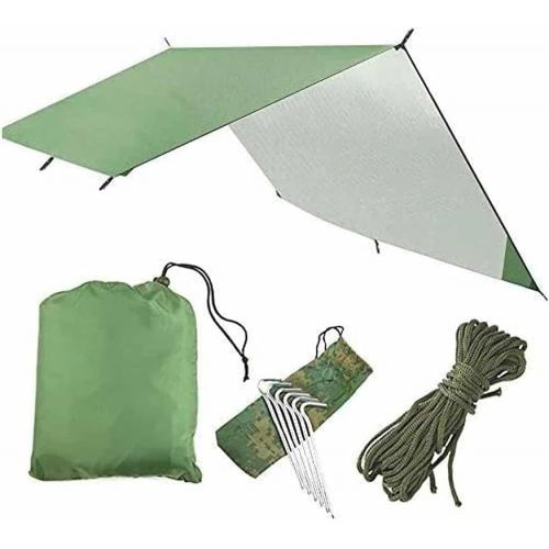  WALNUTA Hammock Rain Fly Tent Tarp Waterproof Windproof Camping Shelter Sunshade Portable Beach Sun Shelter Camping Tent for Camping (Color : A)