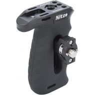 Nitze Ergonomic Side Handle with 3/8” Screw and Detachable Locating Pins, Left/Right Locating Side Handle for Camera and Monitor Rigs - PA29E