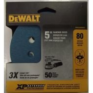 DEWALT 50-Pack 80-Grit 5-in Zirconium Disc Sandpaper Hook & Loop DWAS58080CP