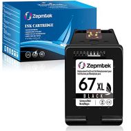 ZepmTek Remanufactured Ink Cartridge Replacement for HP 67XL 67 XL Used with DeskJet 2700 2752 2755 2710 2722 Plus 4100 4152 4155 4140 Pro 6400 6452 6455 Envy 6000 6055 6022 6020 6