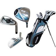 Precise Deluxe Women's Petite Complete Set (Blue), Graphite Hybrids with Steel Irons, Right Hand, Regular