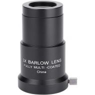 Mugast 1.25 inches 3X Barlow Lens Telescope Accessory for Telescope, Fully Blackened Metal Used for Astronomical Photography, Multi-Coated Optical Telescope Barlow Lens