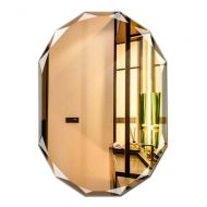 XINGZHE Bathroom Mirror- Wall-Mounted Vanity Mirror-Multi-Edge Frameless Mirror-Vanity Mirror Decorative Wall Mirror for Bedroom/Bathroom/Hotel Makeup Mirror (Size : 60x80x0.5cm)