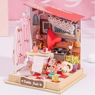 Rolife DIY Miniature Furniture Dollhouse Kit Bathroom Set(DS018/Babble Bath)