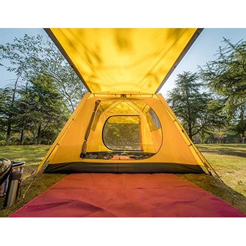  KAZOO Family Camping Tent Large Waterproof Pop Up Tents 4/6/8 Person Room Cabin Tent Instant Setup with Sun Shade Automatic Aluminum Pole
