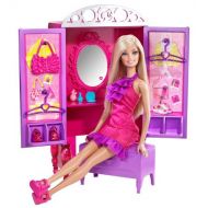 Barbie Dress-Up To Make-Up Closet and Barbie Doll Set