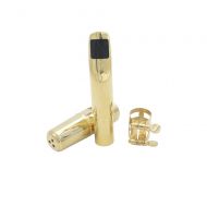 Ammoon ammoon Tenor Sax Saxophone Mouthpiece Metal with Mouthpiece Patches Pads Cap Buckle (8C)