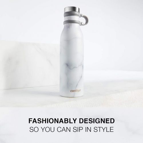  [아마존베스트]Contigo Couture THERMALOCK Vacuum-Insulated Stainless Steel Water Bottle, 20 Ounce, Black Shell