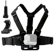 TEKCAM Chest Harness Mount Adjustable Chest Strap Belt with J Hook Compatible with Gopro Hero 10 9 8 7 6/AKASO/Dragon Touch/Vemont/Remali Capature Cam Action Camera Accessories