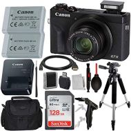 Canon PowerShot G7 X Mark III Digital Camera with Advanced Accessory Bundle  Includes: SanDisk Ultra 64GB SDXC Memory Card, Spare Extended Life Battery, 57” Professional Tripod, C