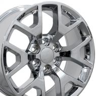 OE Wheels LLC OE Wheels 20 Inch Fits Chevy Silverado Tahoe GMC Sierra Yukon Cadillac Escalade CV92 Chrome 20x9 Rim Hollander 5656