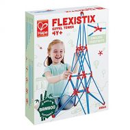 Hape Bamboo Eiffel Tower Building Kit, Safe and Fun Bamboo and Connectors Set - Colorful Construction Builders for Motor Skills Development,STEM Toys, 62 Pieces