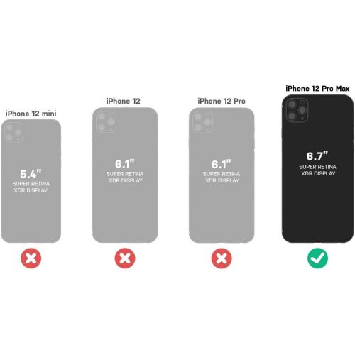 오터박스 [아마존베스트]OtterBox Defender Series SCREENLESS Edition Case for iPhone 12 Pro Max - Black (77-65923)