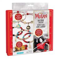 Make It Real Disney Mulan Bold Spirit Jewelry Kit DIY Charm Bracelet Making Kit for Girls Friendship Bracelet Kit with Colored Beads, Swarovski Crystal Charms & Cord Makes