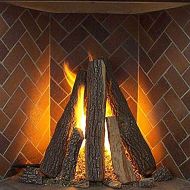 Rasmussen Tipi Log Set for Rumford Style Fireplaces, 42-Inches - (RF-T42LOG)