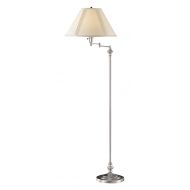 Cal Lighting BO-314-BS Transitional Swing Arm Floor Lamp, 150-watt, Brushed Steel, 21.8 x 12.5 x 6
