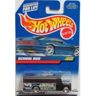 Mattel Hot Wheels 1999 1:64 Scale Black School Bus Die Cast Car Collector #1055