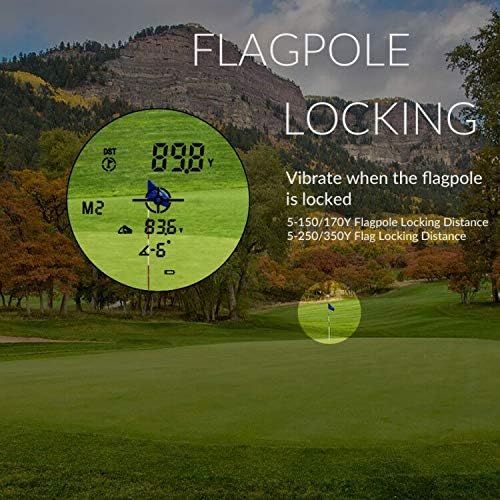  Gogogo Sport Laser Golf/Hunting Rangefinder, 6X Magnification Clear View 650/900 Yards Laser Range Finder, Accurate Scan, Slope Function, Pin-Seeker & Flag-Lock & Vibration, Easy-t