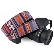 Wolven Pattern Canvas Camera Neck Shoulder Strap Belt Compatible with All DSLR/SLR/Men/Women etc, (7)