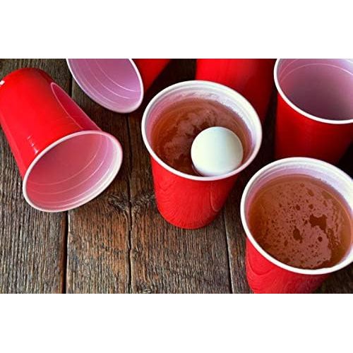  BayView Beer Pong Set Complete 24 Cups & 4 Balls Americas #1 Drinking Game, Reusable