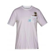 Hurley Mens AJ1773 Premium Flamingo Pocket T-Shirt