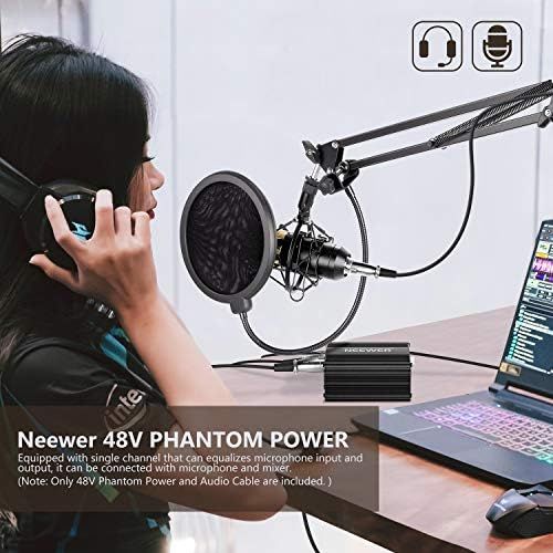 니워 [아마존베스트]Neewer Phantom Power For All Condenser Microphone Music Recording Devices.