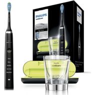 PHILIPS Sonicare DiamondClean Electric Toothbrush with Sonic Technology, Charging Glass, USB Charger Travel Case, 5 Cleaning Programs
