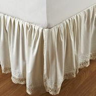 Stylemaster Be-You-tiful Home Bella Crochet Bed Skirt, Queen, Ivory