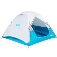 Lumeng Waterproof Double Layer Dome Tent Room Cabin Tent for Outdoors Parties Camping Hiking Backpacking Durable (Color : Blue, Size : One Size)