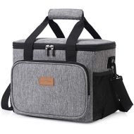 Lifewit Large Lunch Bag 24 Can (15L) Insulated Lunch Box Soft Cooler Cooling Tote for Adult Men Women, Grey