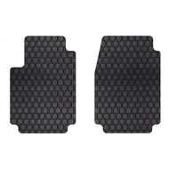Intro-Tech Automotive Intro-Tech NS-743-RT-B Hexomat Front Row 2 pc. Custom Fit Auto Floor Mats for Select Nissan NV200 Models - Rubber-Like Compound, Black