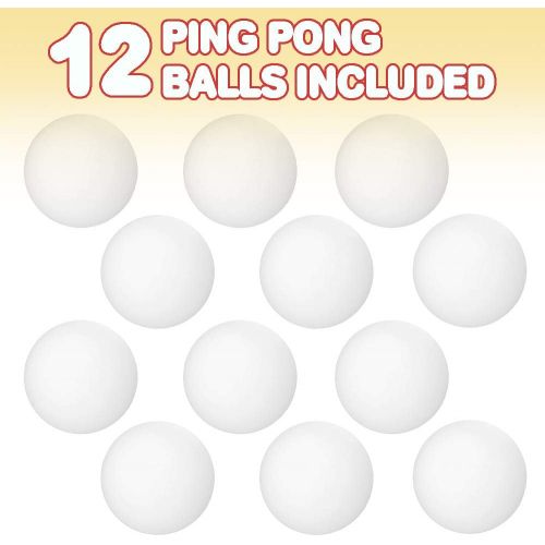  ArtCreativity White Ping Pong Balls - Pack of 12 - Mini 1.5 Inch Ping Pong Balls for Goldfish Game, Table Games, Fun Carnival Games Supplies for Kids, Parties