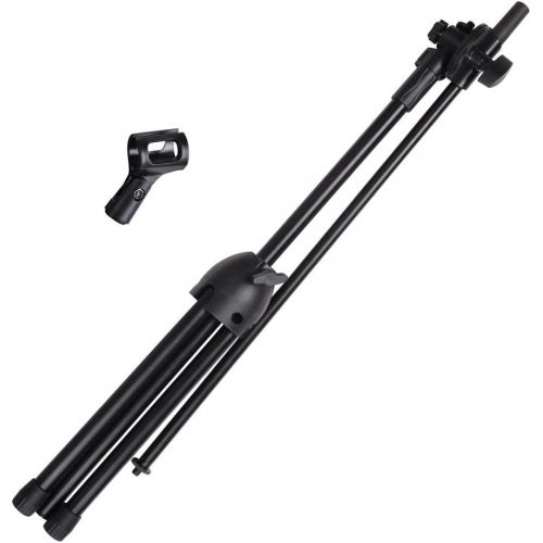  AW Adjustable Microphone Stand Boom Arm Mic Mount Quarter-Turn Clutch Tripod Holder Audio Vocal Stage Live Stream Video