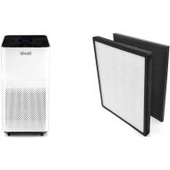 LEVOIT Air Purifier for Home Large Room with True HEPA Filter, White & Air Purifier LV-PUR131 Replacement Filter, True HEPA & Activated Carbon Filters Set, LV-PUR131-RF
