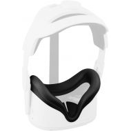 [아마존베스트]Elygo Eyglo VR Face Silicone Cover Mask for Oculus Quest 2 Headset Face Pad Cushion Sweatproof Washable Light Blocking Oculus Quest 2 Accessories (Black)