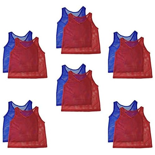 Adorox Adult - Teens Scrimmage Practice Jerseys Team Pinnies Sports Vest Soccer, Football, Basketball, Volleyball