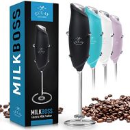 One Touch Milk Frother Handheld Foam Maker for Lattes - Whisk Drink Mixer for Bulletproof Coffee Frother, Mini Blender and Milk Foamer Frother for Cappuccino, Frappe, Matcha: Kitc