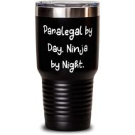 M&P Shop Inc. Paralegal by Day. Ninja by Night. Paralegal 30oz Tumbler, Unique Idea Paralegal, Insulated Tumbler For Colleagues