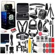 GoPro HERO8 Black Digital Action Camera - Waterproof, Touch Screen, 4K UHD Video, 12MP Photos, Live Streaming, Stabilization - 16GB Card - with 50 Piece Accessory Kit - All You Nee