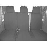 CalTrend FD478-08PA Front 40/20/40 Split Bench Custom Fit Seat Cover for Select Ford F-150 Models - Neoprene (Light Grey)