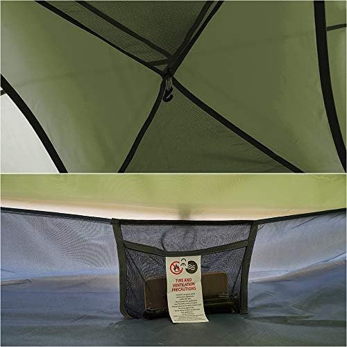  DEERFAMY 3 4 Person Easy Camping Tent Waterproof Windproof Double Layer Removable Automatic Setup Quick Instant Tent Camp Family Tent for Outdoor Backyard for Adults Novice
