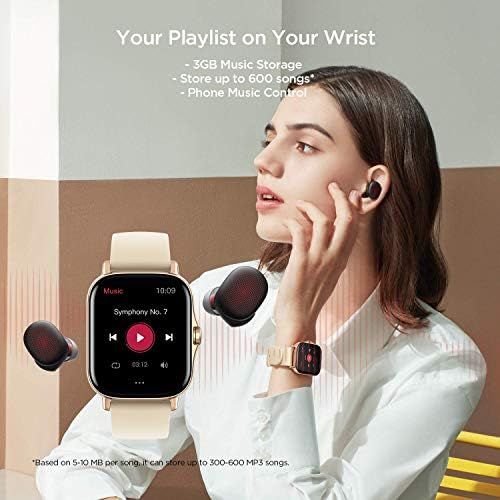  [아마존베스트]Amazfit GTS 2 Smart Watch with Bluetooth Call Function Fitness Tracker with Blood Oxygen Measurement 3D Curved Design Display 3 GB Music Memory for Men and Women