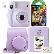 Fujifilm Instax Mini 11 Lilac Purple Instant Camera Plus Case, Photo Album and Fujifilm Character 10 Films (Rainbow)